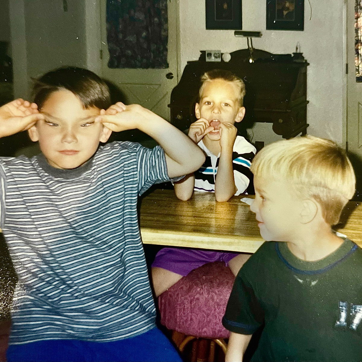 Really Bad self-titled album cover: three brothers as children